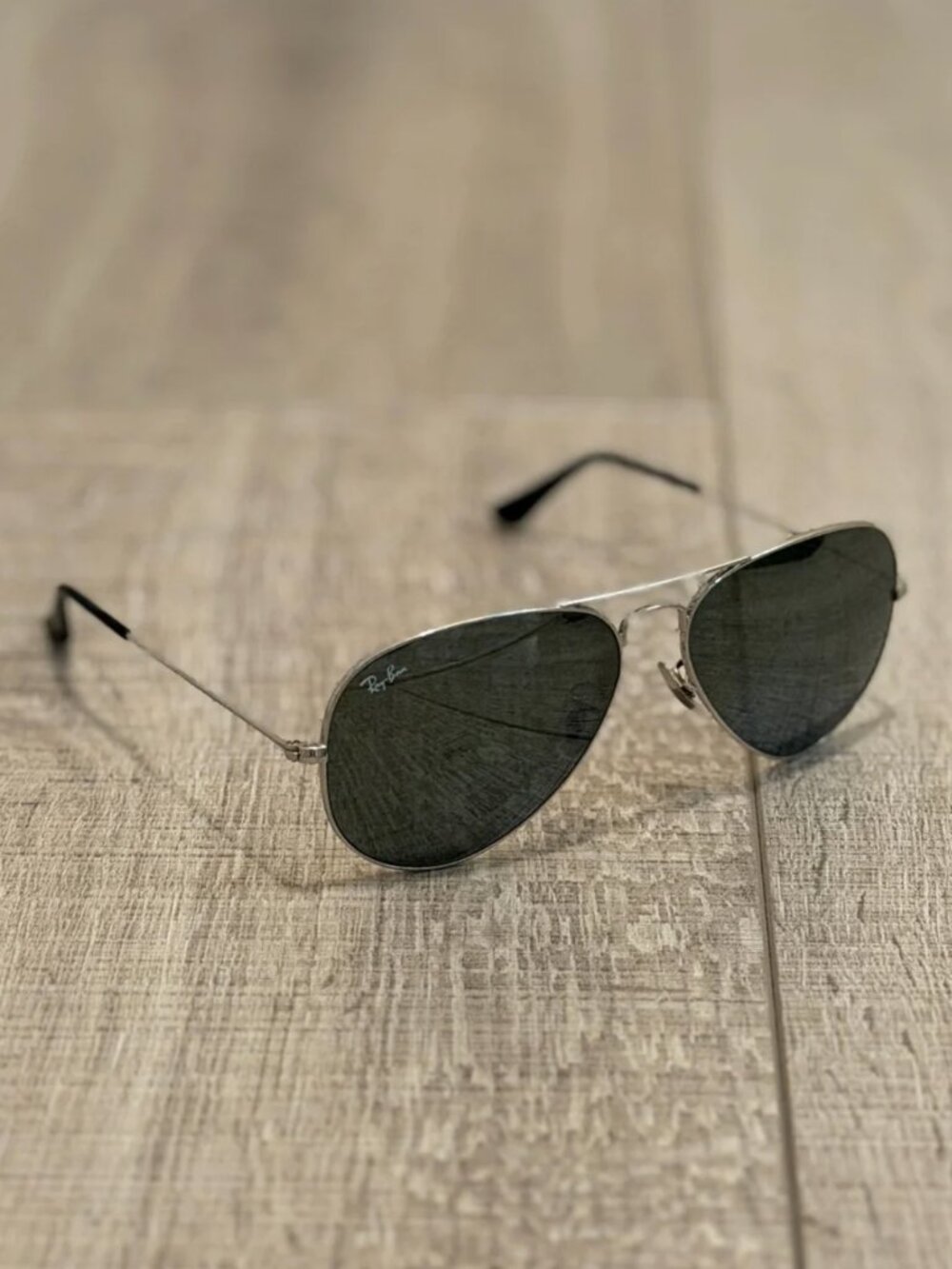 Ray-Ban Silver Aviator Sunglasses